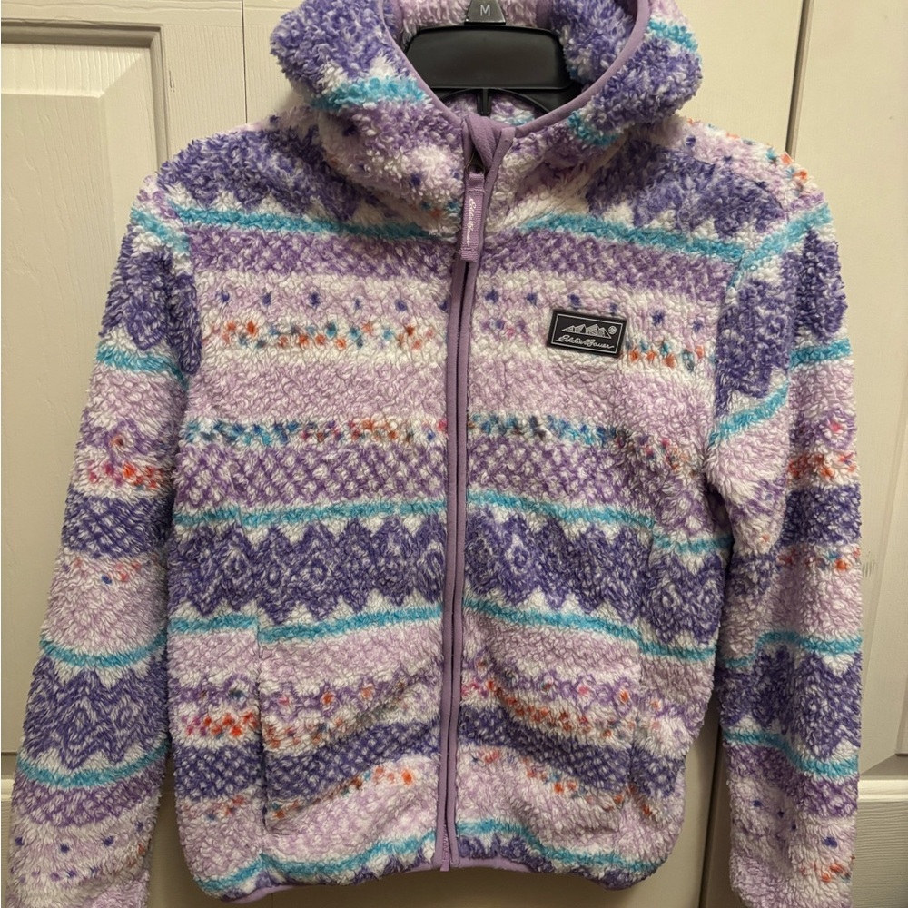 Eddie Bauer Kids Multicolor Patterned Sherpa Jacket